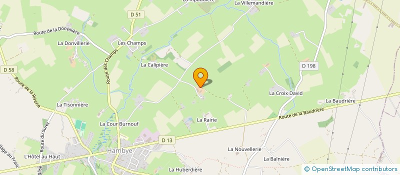 localisation de l'entreprise MONSIEUR MICHEL LENGRONNE  HAMBYE