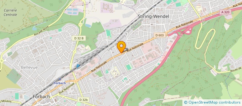 localisation de l'entreprise MONSIEUR MICHEL LENOIRE  STIRING-WENDEL