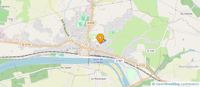 localisation de l'entreprise MONSIEUR MICHEL LEONARD  LA REOLE