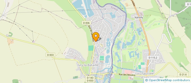 localisation de l'entreprise MONSIEUR MICHEL LEONARD  IVRY-LA-BATAILLE