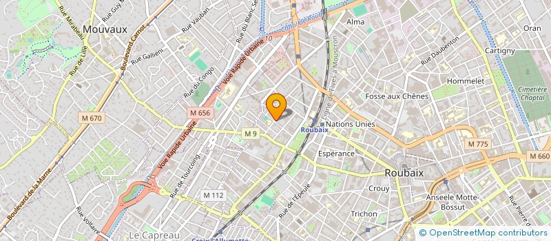 localisation de l'entreprise MONSIEUR MICHEL LEONE à ROUBAIX