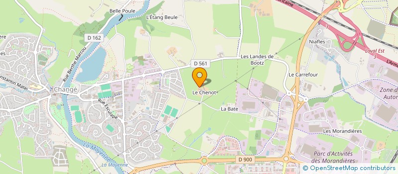 localisation de l'entreprise MONSIEUR MICHEL LEPAGE  CHANGE