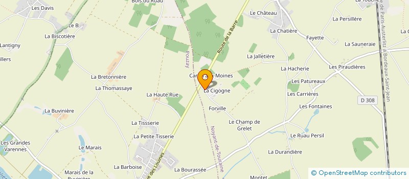 localisation de l'entreprise MONSIEUR MICHEL LEPAGE  NOYANT DE TOURAINE