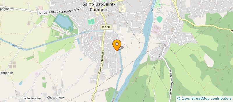 localisation de l'entreprise MONSIEUR MICHEL LEPELTIER  SAINT-JUST-SAINT-RAMBERT