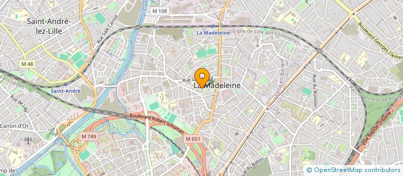 localisation de l'entreprise MONSIEUR MICHEL LEPRETRE à LA MADELEINE