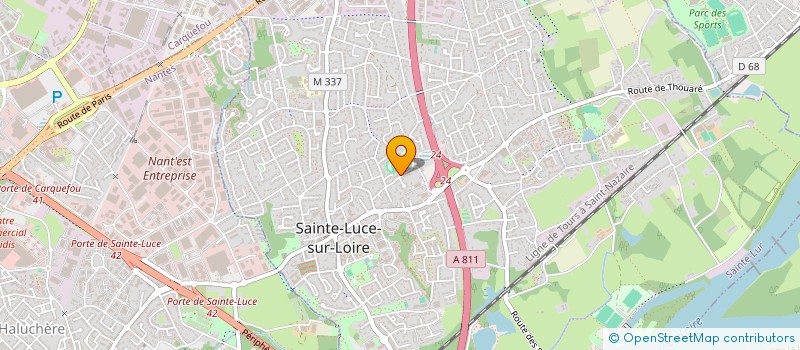 localisation de l'entreprise MONSIEUR MICHEL LERAY  SAINTE-LUCE-SUR-LOIRE