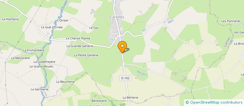 localisation de l'entreprise MONSIEUR MICHEL LERAY  CARELLES