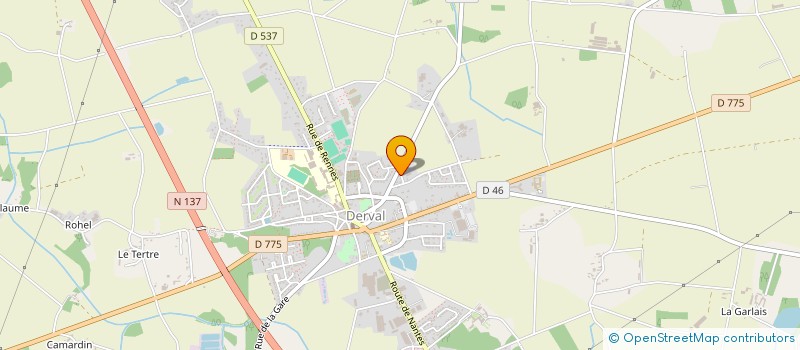localisation de l'entreprise MONSIEUR MICHEL LEROI  DERVAL