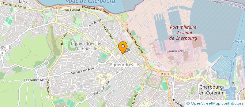 localisation de l'entreprise MONSIEUR MICHEL LEROUVILLOIS  CHERBOURG-EN-COTENTIN