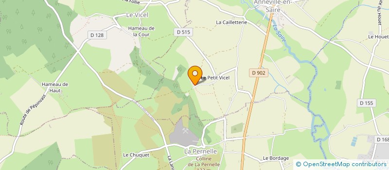 localisation de l'entreprise MONSIEUR MICHEL LEROY  ANNEVILLE-EN-SAIRE