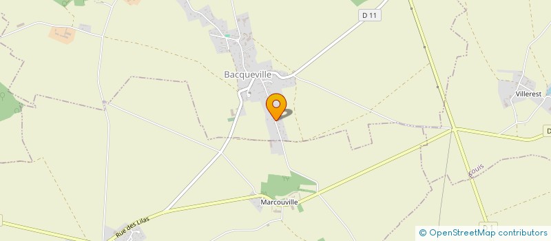 localisation de l'entreprise MONSIEUR MICHEL LESAGE  BACQUEVILLE