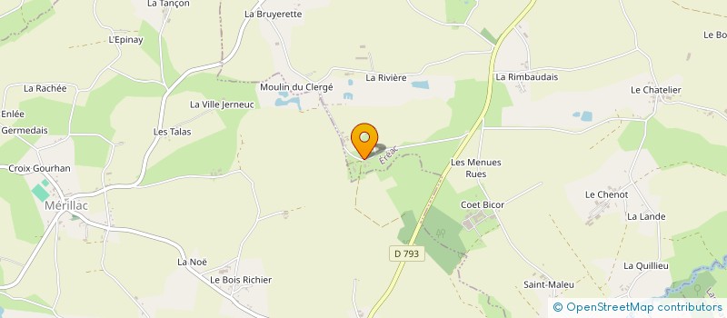 localisation de l'entreprise MONSIEUR MICHEL LESCOUET à EREAC