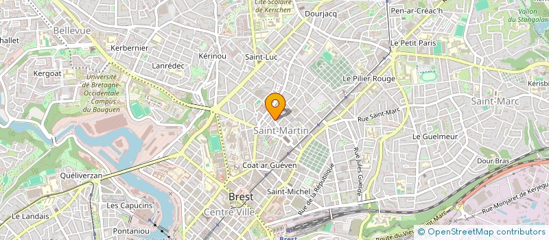 localisation de l'entreprise MONSIEUR MICHEL LESCOUR à BREST