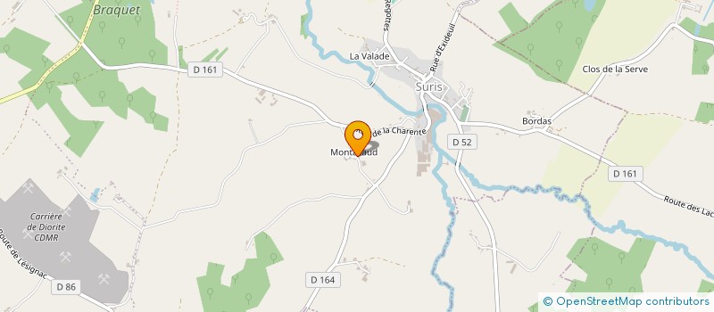 localisation de l'entreprise MONSIEUR MICHEL LESERVOISIER à TERRES-DE-HAUTE-CHARENTE