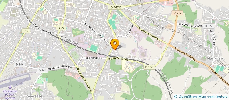 localisation de l'entreprise MONSIEUR MICHEL LESGOURGUES  DAX