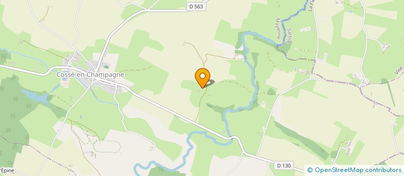 localisation de l'entreprise MONSIEUR MICHEL LESOURD  COSSE-EN-CHAMPAGNE