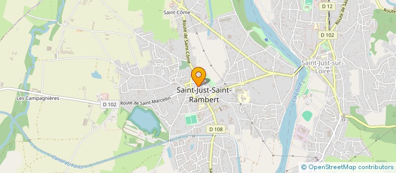 localisation de l'entreprise MONSIEUR MICHEL LESPINASSE  SAINT-JUST-SAINT-RAMBERT