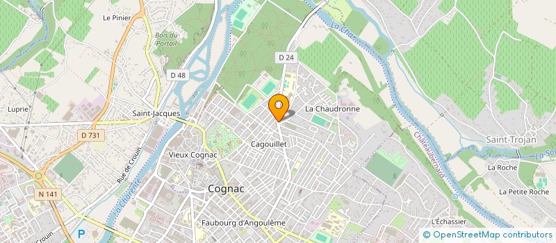 localisation de l'entreprise MONSIEUR MICHEL LETOURMY à COGNAC
