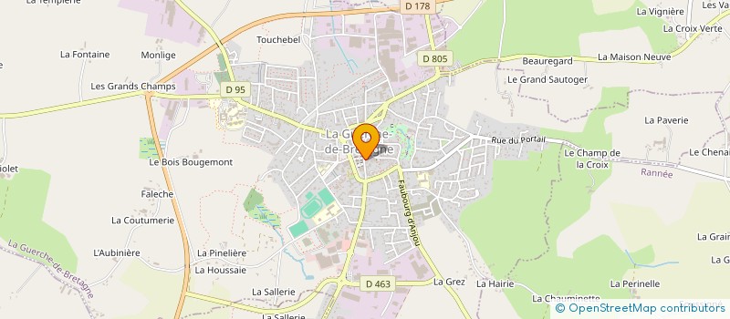 localisation de l'entreprise MONSIEUR MICHEL LETRONNIER  LA GUERCHE-DE-BRETAGNE