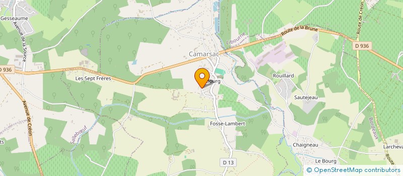 localisation de l'entreprise MONSIEUR MICHEL LEVESQUE  CAMARSAC