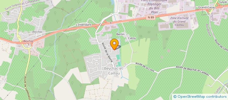 localisation de l'entreprise MONSIEUR MICHEL LEZE  BEYCHAC-ET-CAILLAU