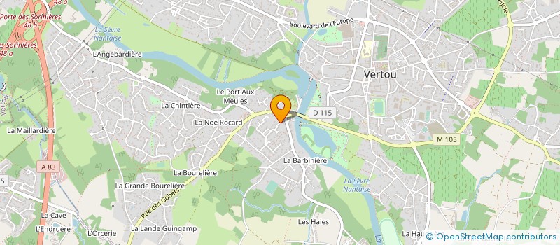 localisation de l'entreprise MONSIEUR MICHEL LHERAULT  VERTOU