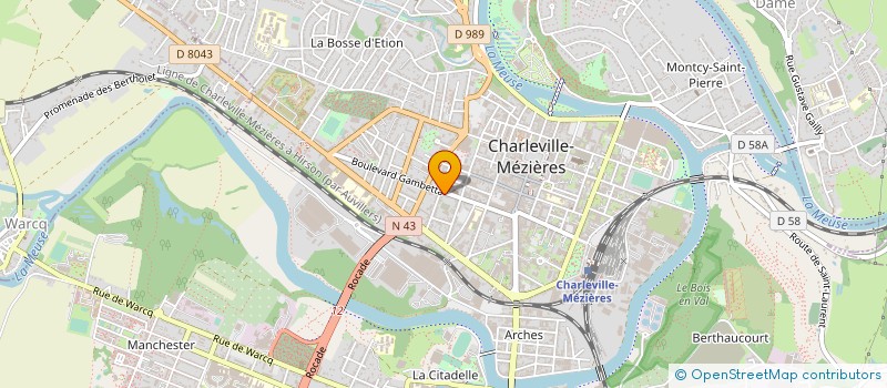 localisation de l'entreprise MONSIEUR MICHEL LHUILLIER  CHARLEVILLE-MEZIERES