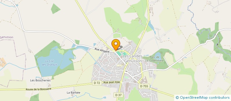 localisation de l'entreprise MONSIEUR MICHEL LIMOUSIN  LES LANDES-GENUSSON