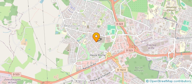 localisation de l'entreprise MONSIEUR MICHEL LINGELSER  BEAUCOUZE