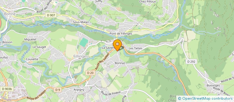 localisation de l'entreprise MONSIEUR MICHEL LIZA  FILLINGES