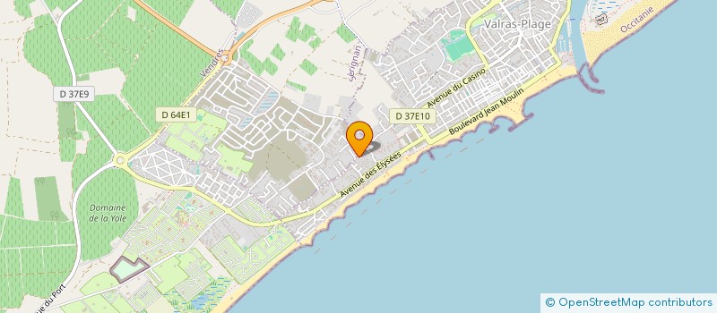 localisation de l'entreprise MONSIEUR MICHEL LLINARES  VALRAS-PLAGE