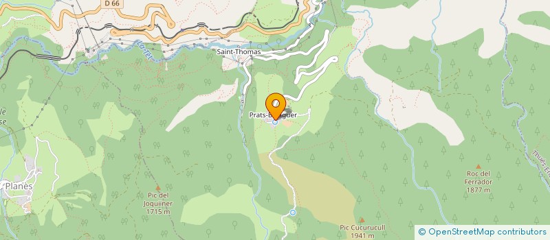 localisation de l'entreprise MONSIEUR MICHEL LLOBERAS  FONTPEDROUSE