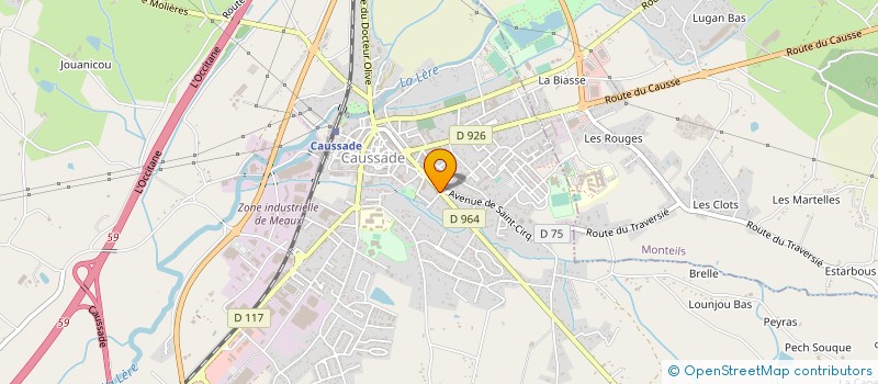 localisation de l'entreprise MONSIEUR MICHEL LOMBARD  CAUSSADE