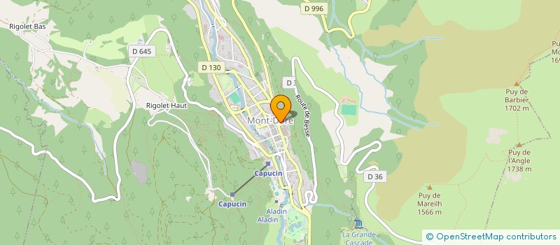 localisation de l'entreprise MONSIEUR MICHEL LONGUET  MONT-DORE