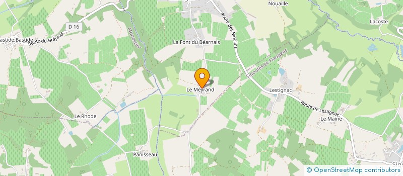 localisation de l'entreprise MONSIEUR MICHEL LORENZON  CUNEGES