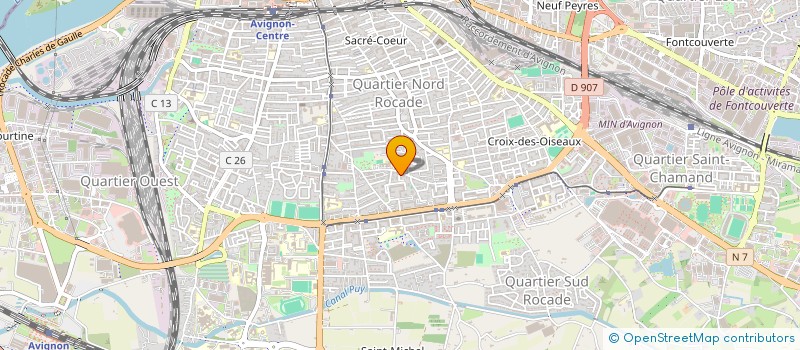 localisation de l'entreprise MONSIEUR MICHEL LORGNIER  AVIGNON