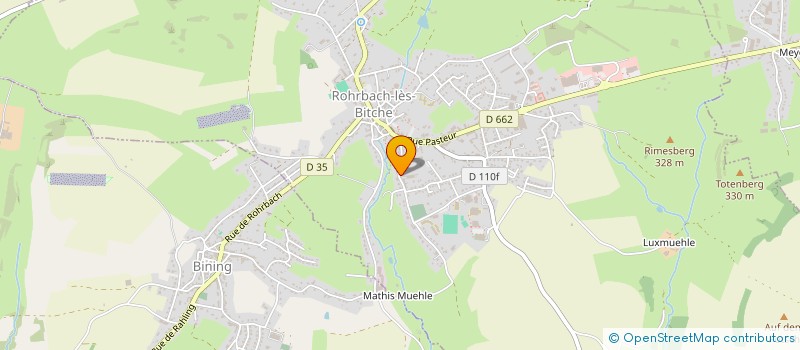 localisation de l'entreprise MONSIEUR MICHEL LOSTETTER à ROHRBACH-LES-BITCHE