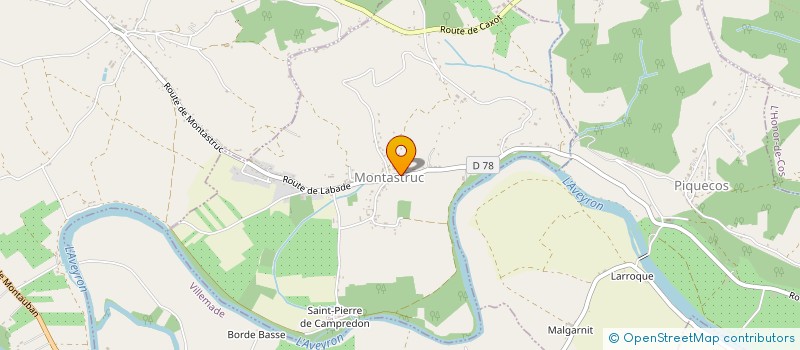 localisation de l'entreprise MONSIEUR MICHEL LOUBATIERES  MONTASTRUC