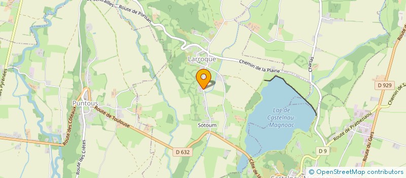 localisation de l'entreprise MONSIEUR MICHEL LOUBEFOSSE  LALANNE