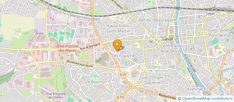 localisation de l'entreprise MONSIEUR MICHEL LOUIS AUFFRAY à LAVAL