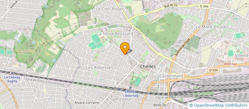localisation de l'entreprise MONSIEUR MICHEL LOURDAUX  CHELLES