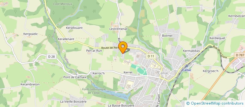 localisation de l'entreprise MONSIEUR MICHEL LOZAC H  CALLAC