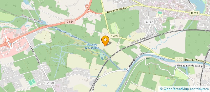 localisation de l'entreprise MONSIEUR MICHEL LUBET  SAINT-PAUL-LES-DAX