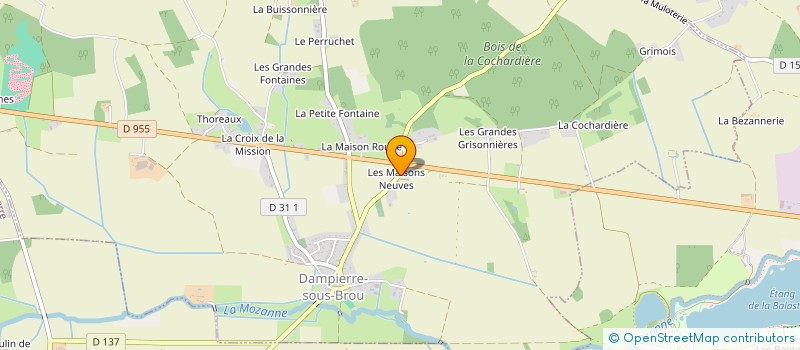 localisation de l'entreprise MONSIEUR MICHEL LUBIN à DAMPIERRE-SOUS-BROU