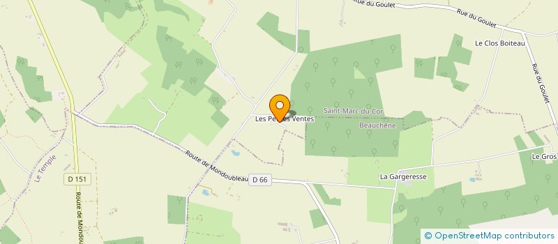 localisation de l'entreprise MONSIEUR MICHEL LUBINEAU  LE TEMPLE