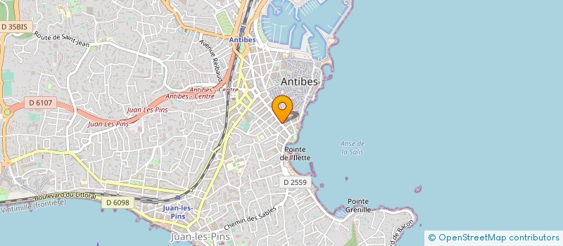 localisation de l'entreprise MONSIEUR MICHEL LUC à ANTIBES