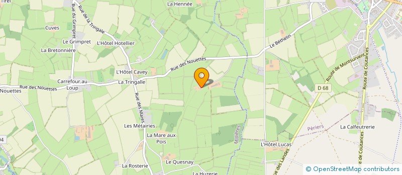localisation de l'entreprise MONSIEUR MICHEL LUCE à MILLIERES