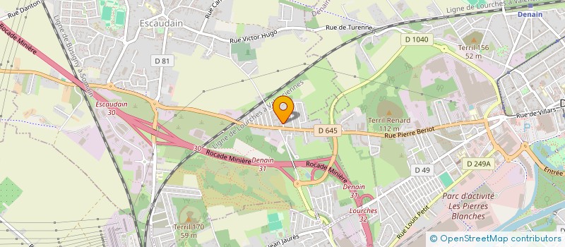 localisation de l'entreprise MONSIEUR MICHEL LUKASZEWSKI  ESCAUDAIN