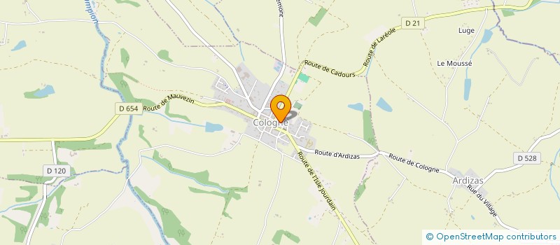 localisation de l'entreprise MONSIEUR MICHEL LUNARDI  COLOGNE