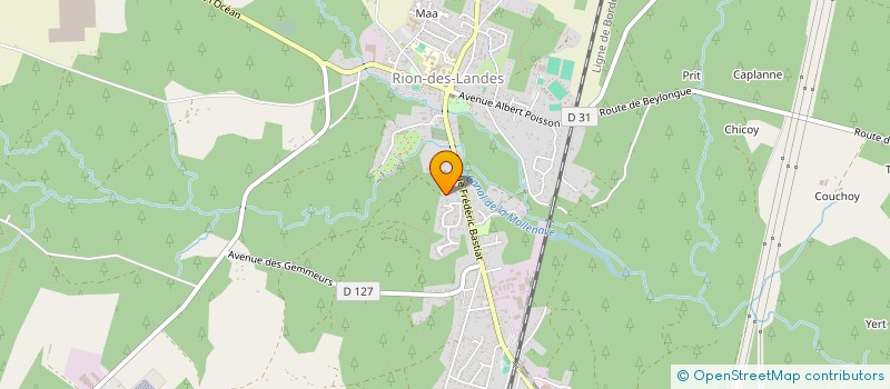 localisation de l'entreprise MONSIEUR MICHEL LURBE  RION-DES-LANDES